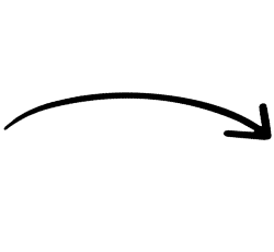 leicht gebogener Pfeil
