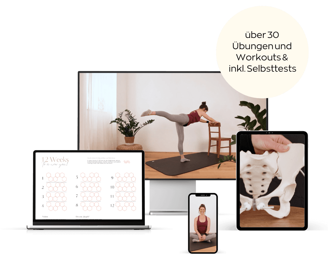 Mockups der verschiedenen Kursinhalte
